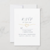 Maaltijd keuze bruiloft RSVP kaartje (Voorkant)