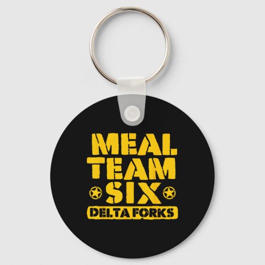 Maaltijd Team Zes Delta Vorken Sleutelhanger (Voorkant)