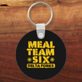 Maaltijd Team Zes Delta Vorken Sleutelhanger (Voorkant)