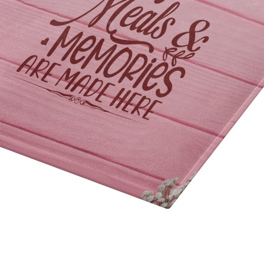 Maaltijden & herinneringen worden hier gemaakt snijplank (Hoek)