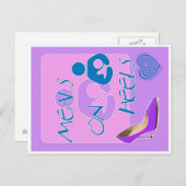 maaltijden op de Heels! Ontwerp van borstvoeding Briefkaart (Voorkant / Achterkant)