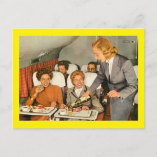 Maaltijden op Flight  Briefkaart