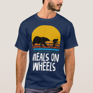 maaltijden op wielen grappige fietsen t-shirt