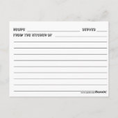 maaltijden op wieltjes briefkaart (Achterkant)