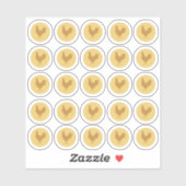 Maaltijdkeuze 2-kleuren kip Sticker (Vel)