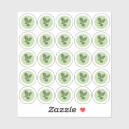 Maaltijdkeuze 2-kleuren vegetarische Sticker