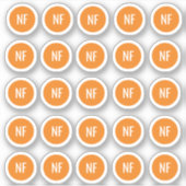 Maaltijdkeuze Noten Gratis Sticker (Voorkant)