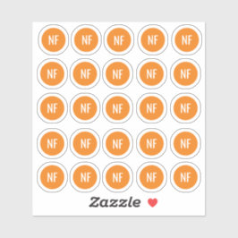Maaltijdkeuze Noten Gratis Sticker
