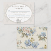 Maaltijdkeuze RSVP  Carriage Ivory Informatiekaartje (Voorkant / Achterkant)