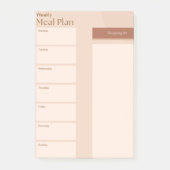 Maaltijdplan Post-it Notities Post-it® Notes (Voorkant)
