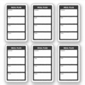 maaltijdplan sticker (Voorkant)