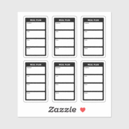 maaltijdplan sticker