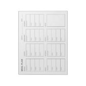 Maaltijdplan Wekelijkse Planner Notitieblok (Linkerzijde)