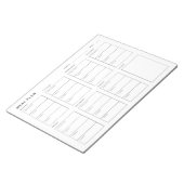 Maaltijdplan Wekelijkse Planner Notitieblok (Schuin)