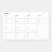 Maaltijdplan Wekelijkse Planner Post-it® Notes (Voorkant)