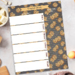 Maaltijdplanner & boodschappenlijst Notitieblok |<br><div class="desc">Blijf op de liefste manier georganiseerd met deze chocoladekoekjes-thema maaltijdplanner en boodschappenlijst notitieblok! Met speelse koekjesillustraties en een eenvoudig te gebruiken formaat, helpt dit notitieblok voor dubbele taken u weekmaaltijden te plannen en de behoeften van de supermarkt op één plek te noteren. Perfect voor drukke ouders, koekjesliefhebbers of iedereen die...</div>
