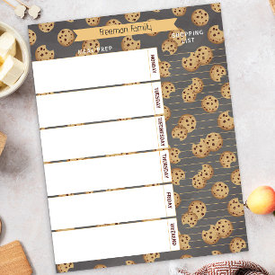 Maaltijdplanner & Boodschappenlijst Notitieblok Ch