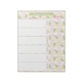 Maaltijdplanner & boodschappenlijst Pink Lemon Sli Notitieblok (Linkerzijde)