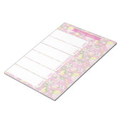 Maaltijdplanner & boodschappenlijst Pink Lemonade  Notitieblok (Schuin)