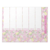 Maaltijdplanner & boodschappenlijst Pink Lemonade  Notitieblok (Voorkant)