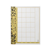 Maaltijdplanner Notitieblok (Linkerzijde)