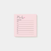 Maaltijdplanner Post-it Post-it® Notes (Voorkant)