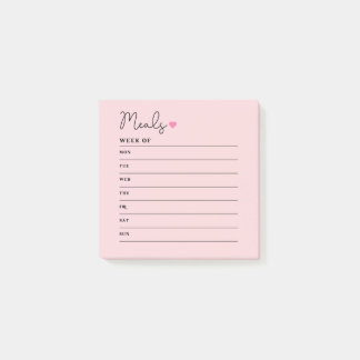 Maaltijdplanner Post-it Post-it® Notes