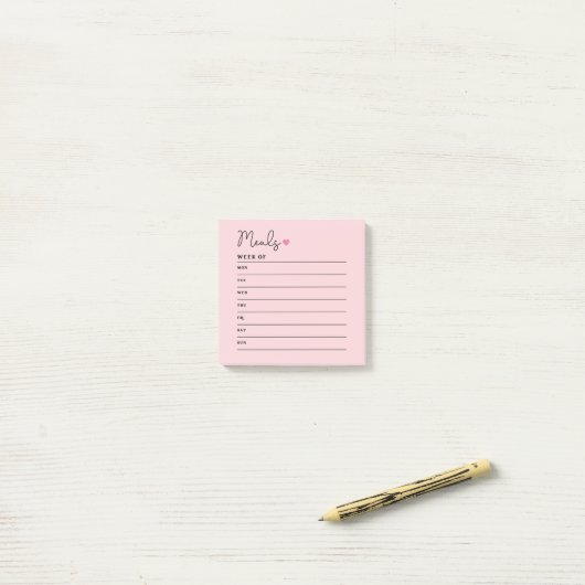 Maaltijdplanner Post-it Post-it® Notes (Op bureau)