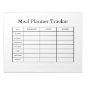 maaltijdplanner tracker notitieblok (Voorkant)