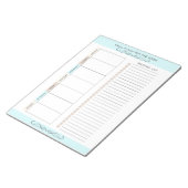 Maaltijdplanner Wekelijks Lichte Kleuren Notitieblok (Schuin)