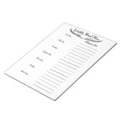 maaltijdplanning notitieblok (Schuin)