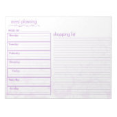 maaltijdplanning notitieblok (Voorkant)