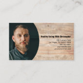 maaltijdtabel Persoonlijke Chef Aangepaste foto Bu Visitekaartje (Achterkant)