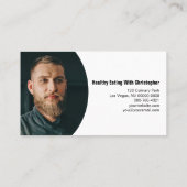 maaltijdtabel Persoonlijke Chef Aangepaste foto in Visitekaartje (Achterkant)