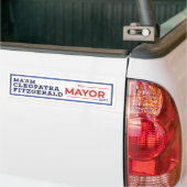 Ma'am Cleopatra Fitzgerald voor NYC Mayor 2021 Bumpersticker (Op Truck)