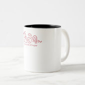 Maan: 2024 Jaar van de Draak Tweekleurige Koffiemok (Voorkant rechts)