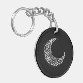 Maan Arabische letters Sleutelhanger (Voorkant Links)
