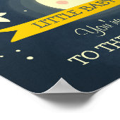 Maan Baby shower gast boek Sterren Naar de maan Poster (Hoek)