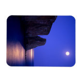Maan bij schemering | Perce Rock Gaspe Coast Quebe Magneet (Horizontaal)
