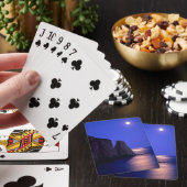 Maan bij schemering | Perce Rock Gaspe Coast Quebe Pokerkaarten (Insitu)