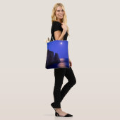Maan bij schemering | Perce Rock Gaspe Coast Quebe Tote Bag (Op model)