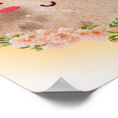 Maan Bloem Boho Kinderkamer Poster Kraamkamer Prin (Hoek)