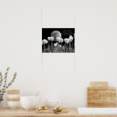 Maan Bloemen Poster (Keuken)