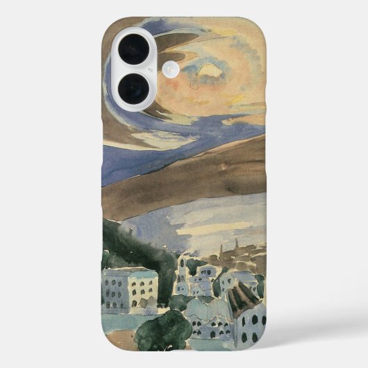 Maan boven Barcelona van Walter Gramatte Case-Mate iPhone Case (Achterkant)
