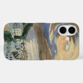 Maan boven Barcelona van Walter Gramatte Case-Mate iPhone Case (Achterkant (horizontaal))