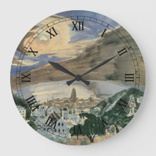 Maan boven Barcelona van Walter Gramatte Grote Klok