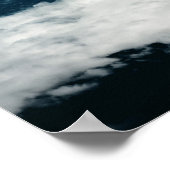 Maan boven de aarde poster (Hoek)