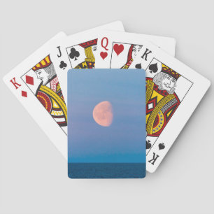 Maan boven de Beringzee   Russische verre oosten Pokerkaarten