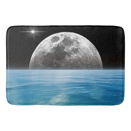 Maan boven de oceaan badmat (Voorkant)