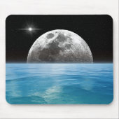 Maan boven de oceaan muismat (Voorkant)